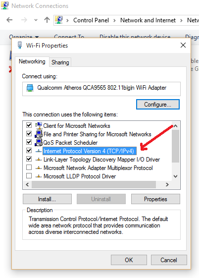IPV4 DNS resolver