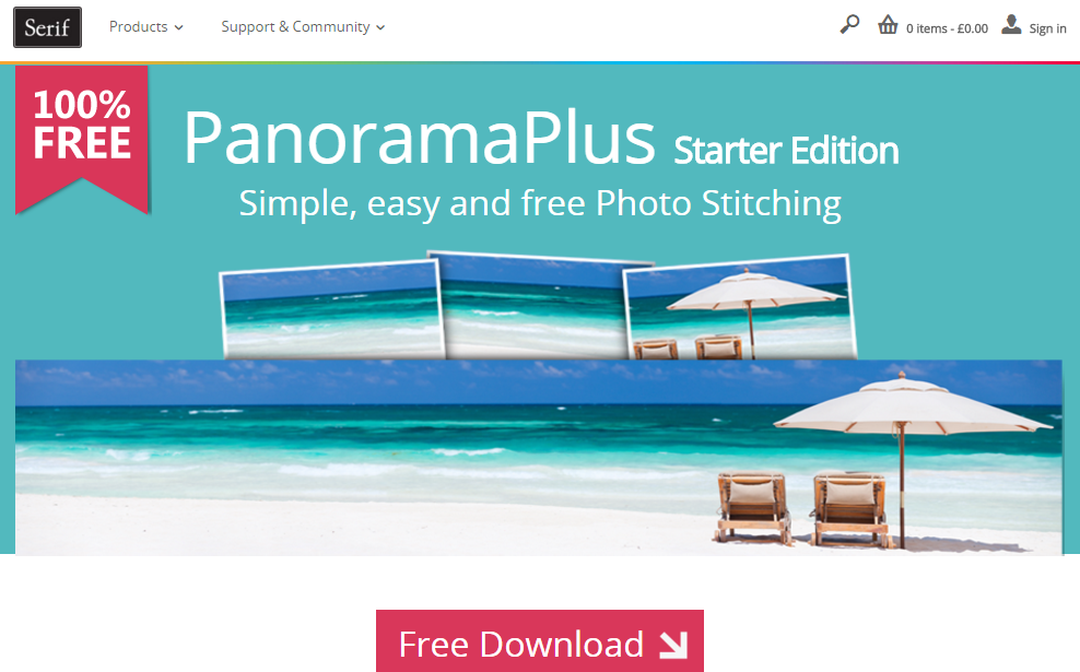#04 - Serif PanoramaPlus Starter Edition make full panorama image