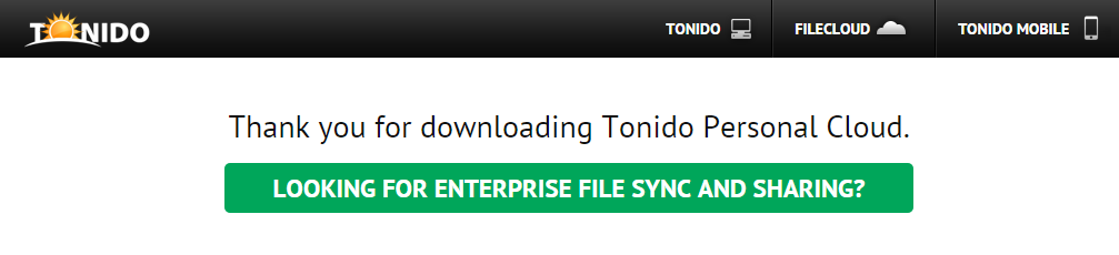 Tonido personal cloud server