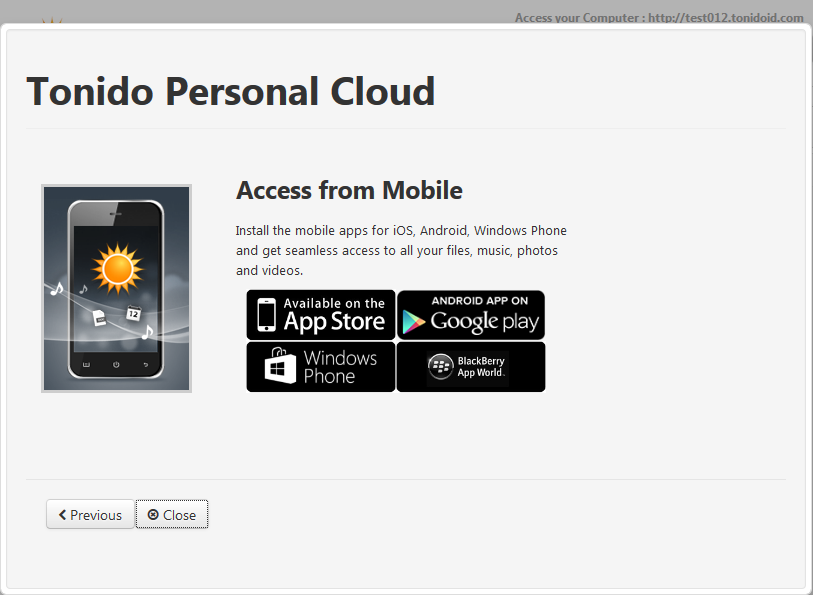 Tonido personal cloud server