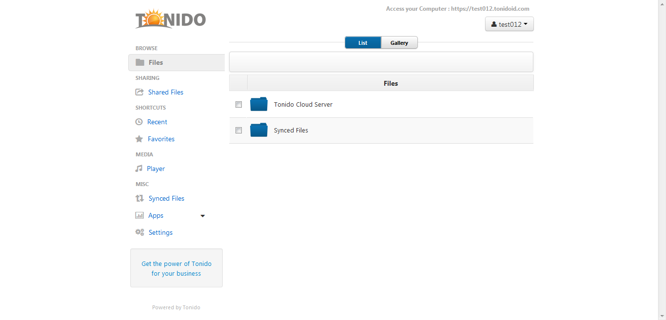 Tonido personal cloud server