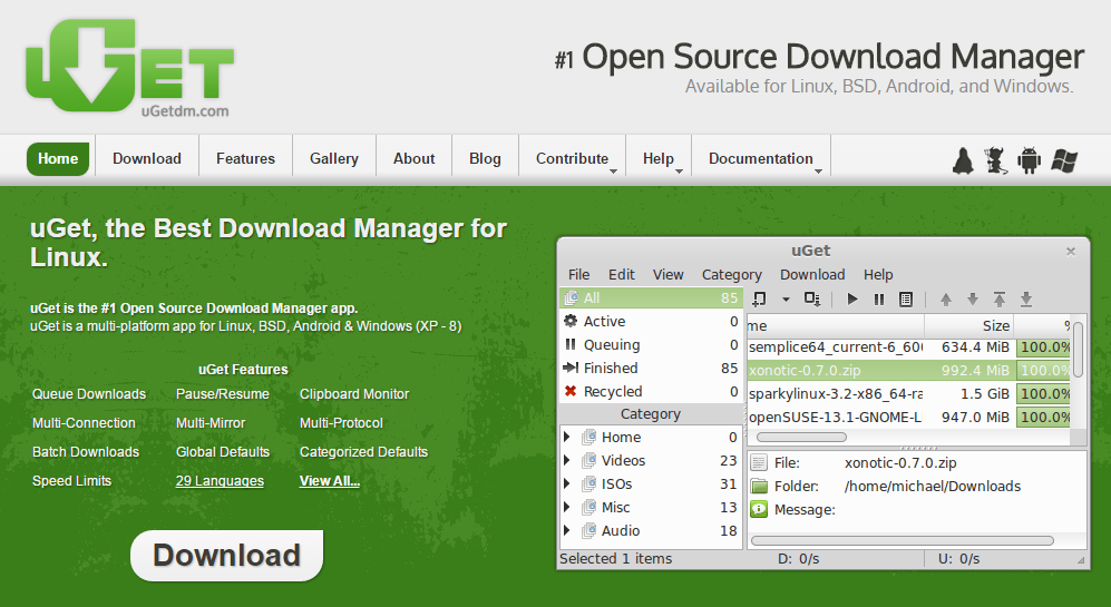 uGet IDM alternatives