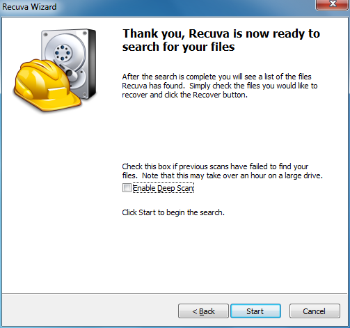 Recuva Recovery Cyclic Redundancy Check error