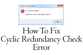solve cyclic redundancy error