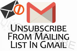 unsubscribe from mailing list gmail