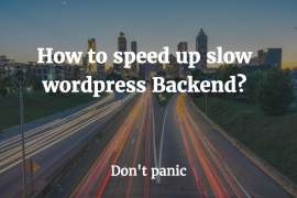 speed up wordpres