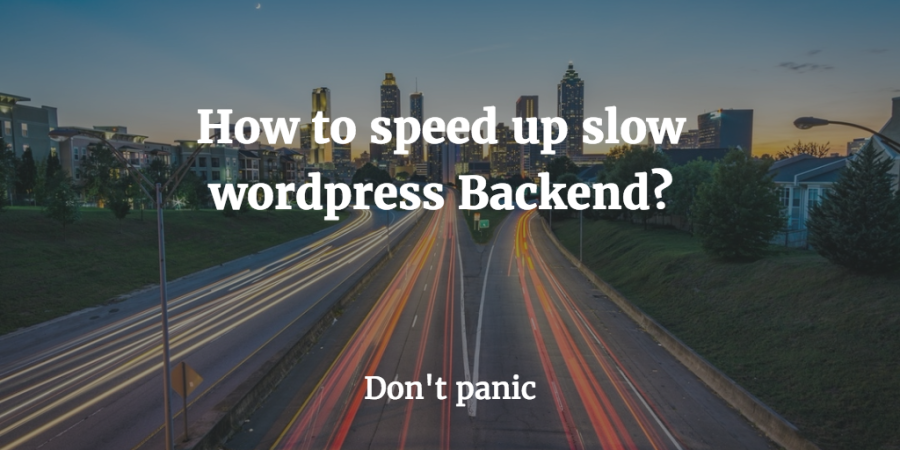 speed up wordpres