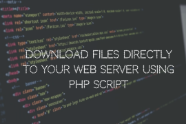 Download files directly using PHP