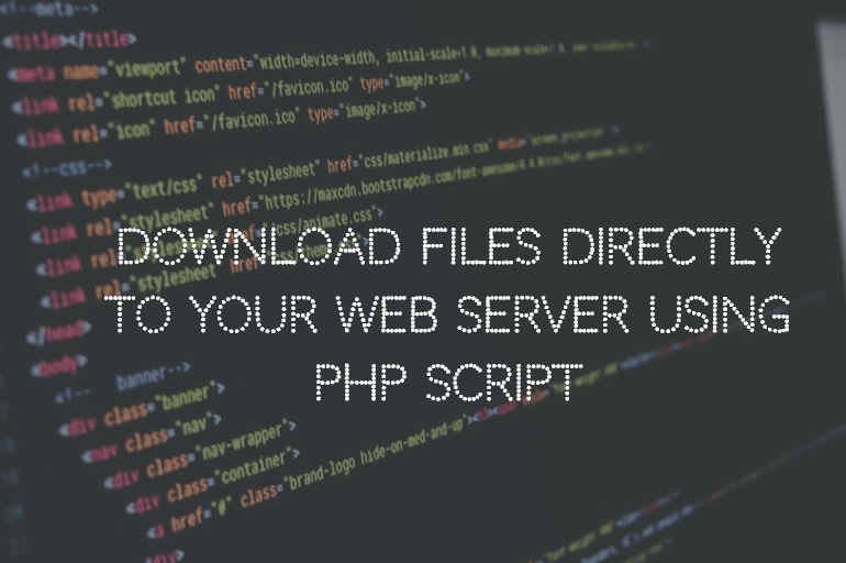 Download files directly using PHP