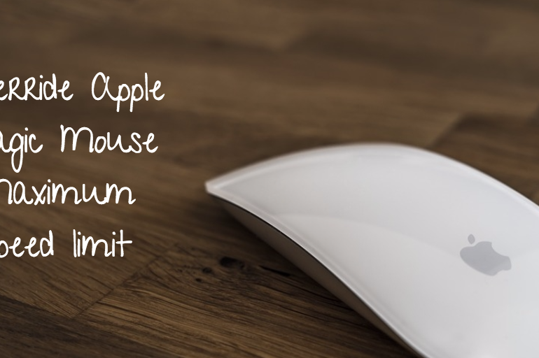 Override Maximum Mouse Speed limit on Mac without any Software