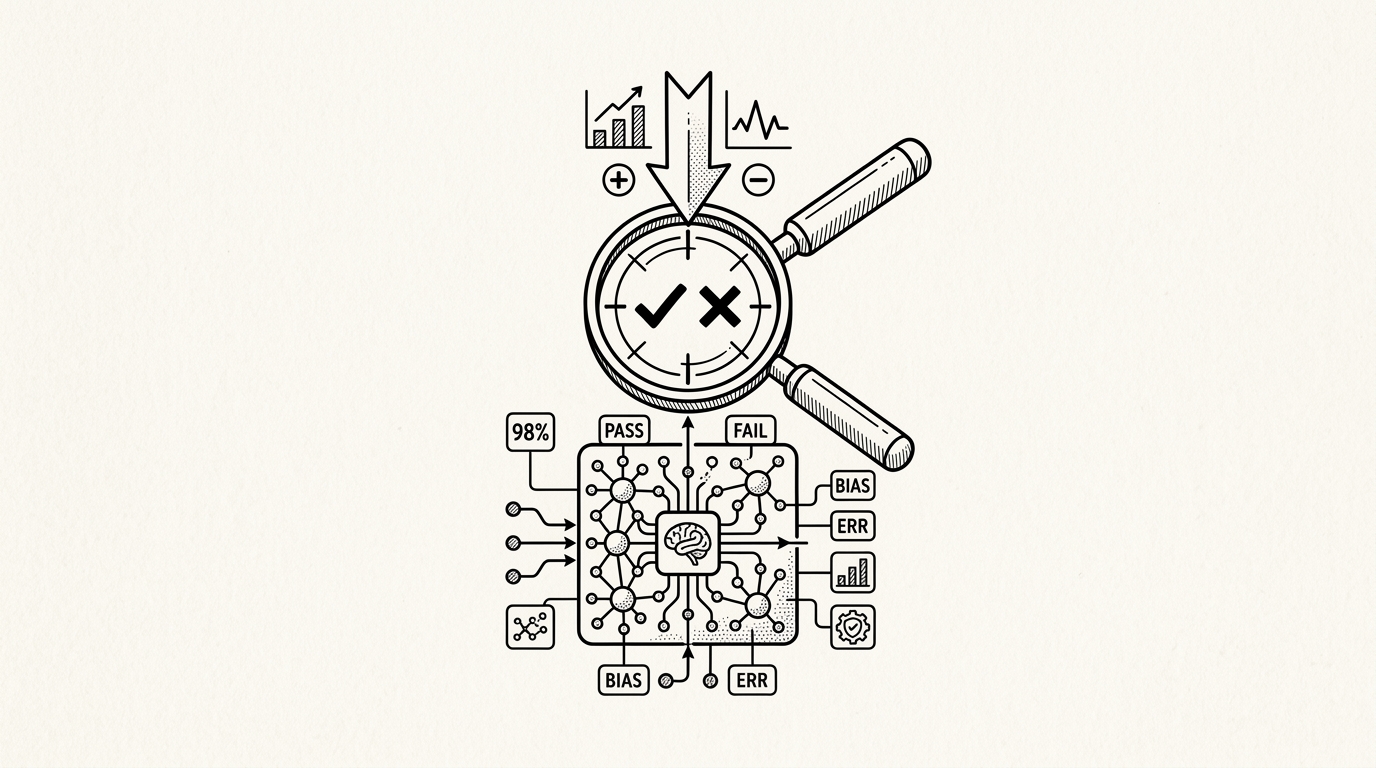 AI Evals (Evaluation), WikiWalls Glossary illustration