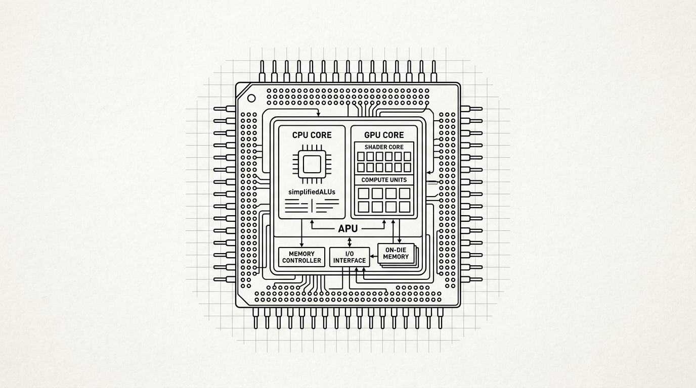 APU (Accelerated Processing Unit), WikiWalls Glossary illustration