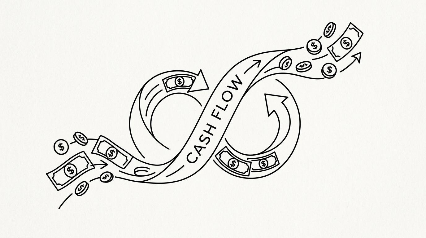 Cash Flow, WikiWalls Glossary illustration