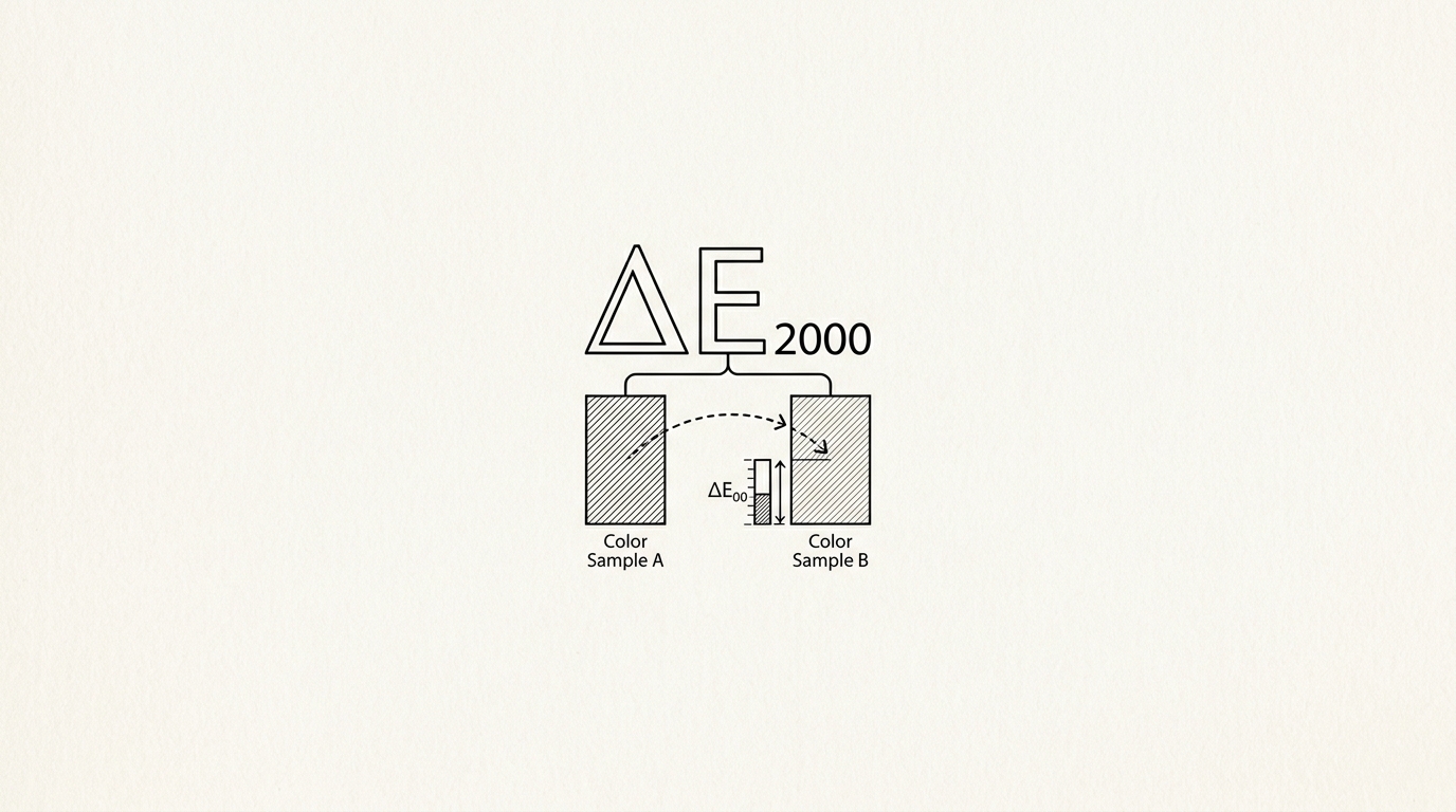 Delta-E 2000 (Color Accuracy), WikiWalls Glossary illustration