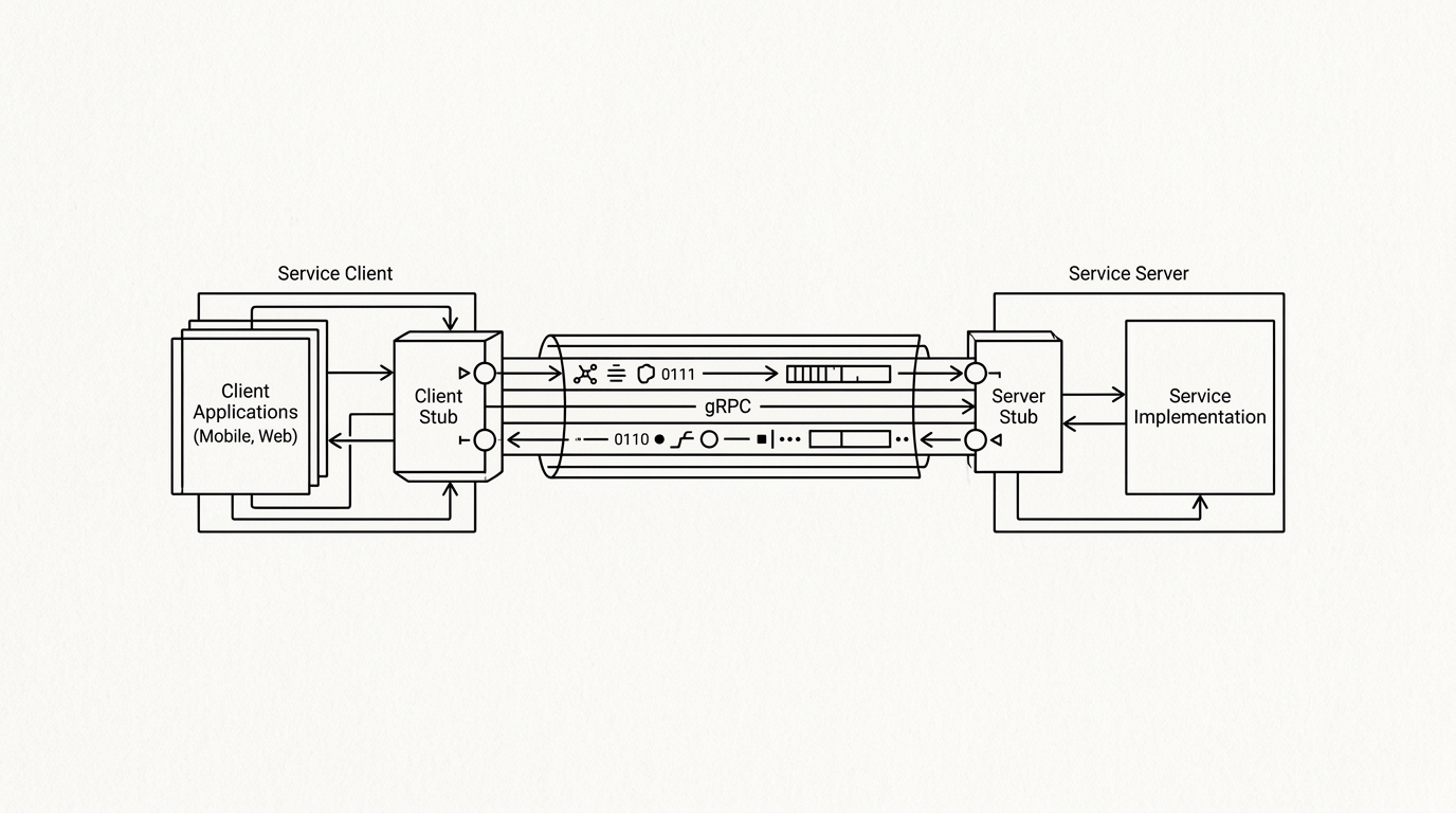 gRPC, WikiWalls Glossary illustration