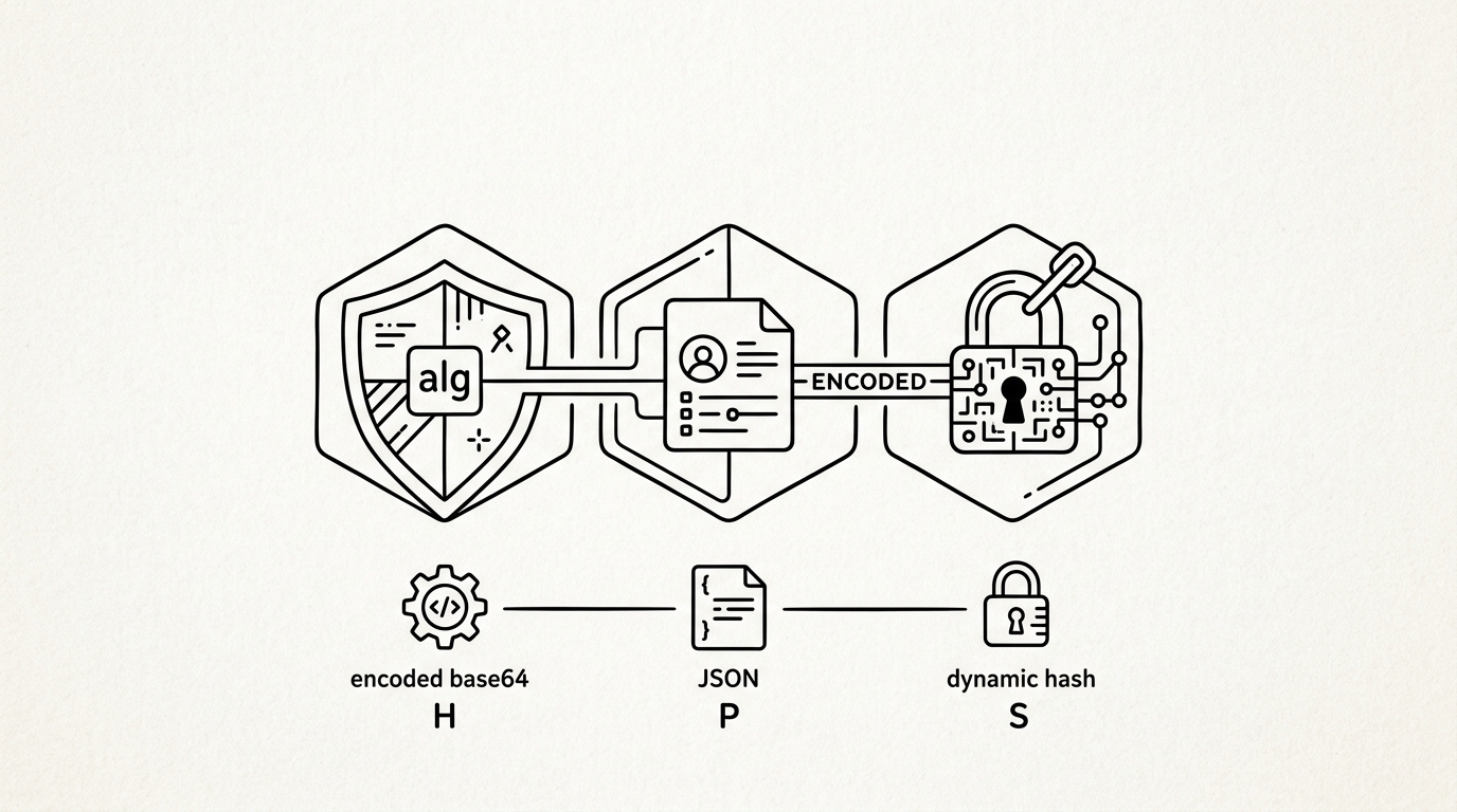 JWT (JSON Web Token), WikiWalls Glossary illustration
