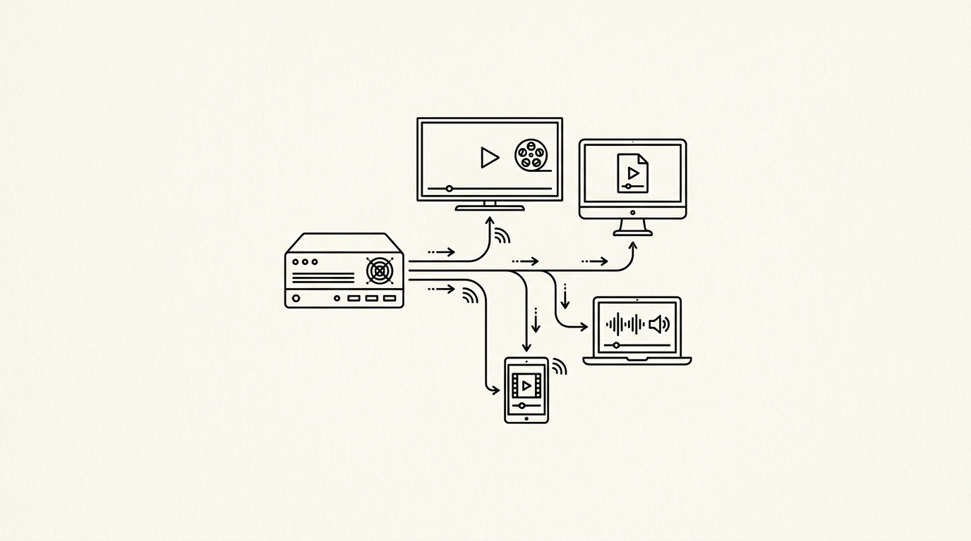 Media Server, WikiWalls Glossary illustration
