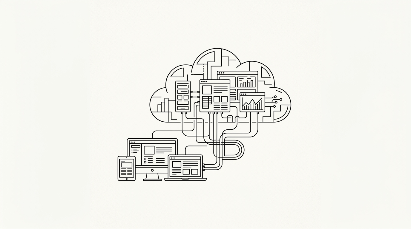 SaaS (Software as a Service), WikiWalls Glossary illustration