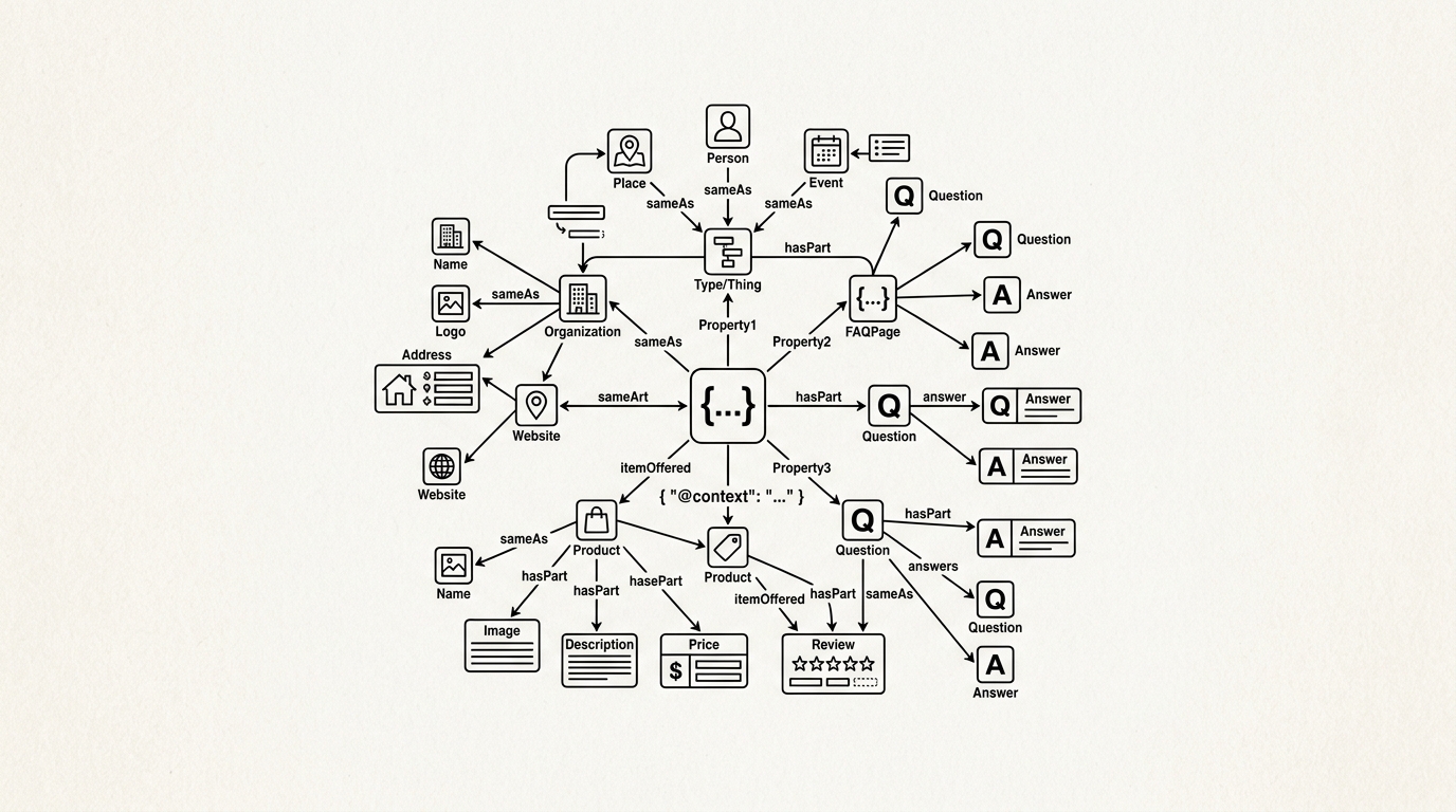 Schema Markup, WikiWalls Glossary illustration