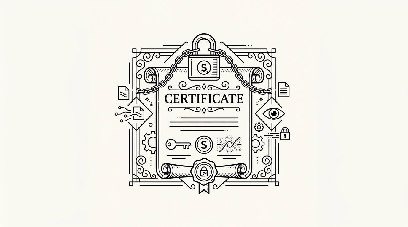SSL/TLS Certificate, WikiWalls Glossary illustration