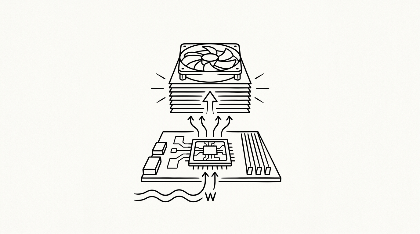 TDP (Thermal Design Power), WikiWalls Glossary illustration